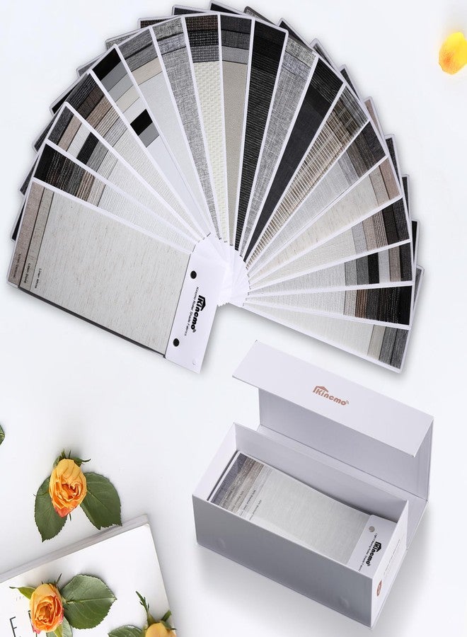 Kincmo 100% Blackout & Light Filtering Motorized Roller Shades Fabric Samples - Image 2